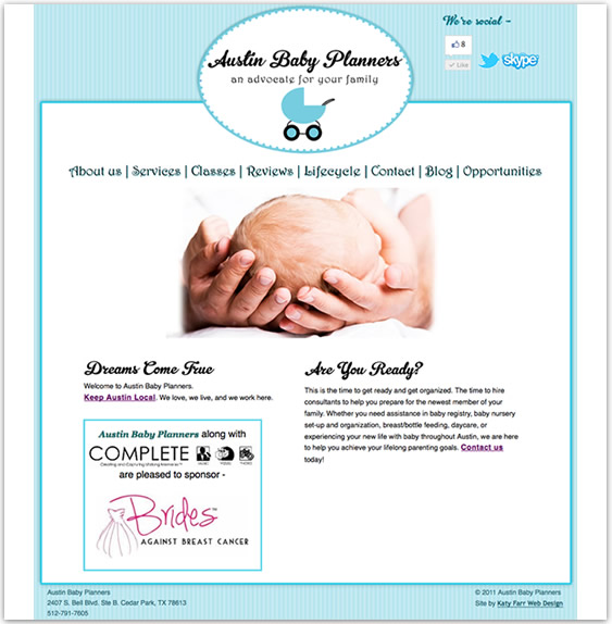 Web design and site maintenance by Katy Farr Web Design