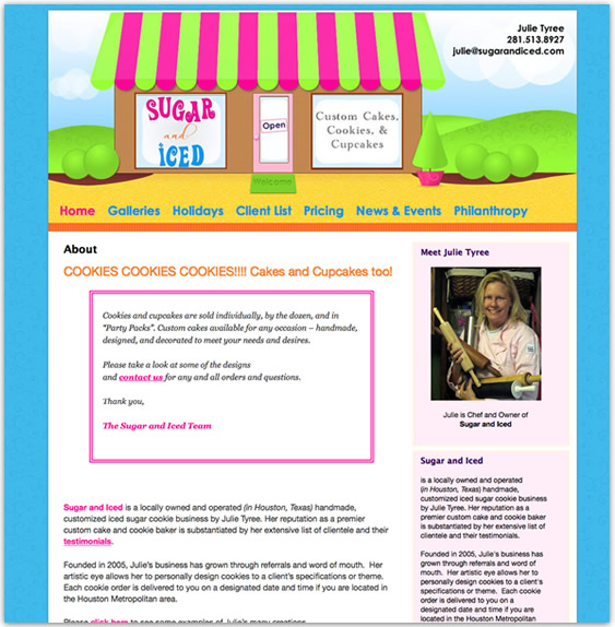 Illustration, logo and website design by Katy Farr Web Design